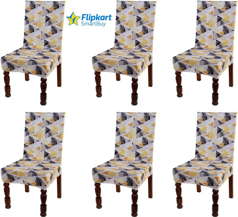 Flipkart SmartBuy Polyester Geometric Chair Cover  (multicolor Pack of 6)
