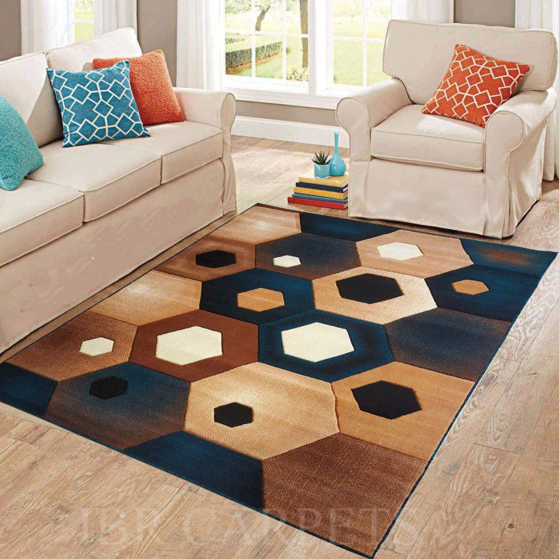 IBR CARPETS Multicolor Wool Carpet  (150 cm, X 210 cm, Rectangle)