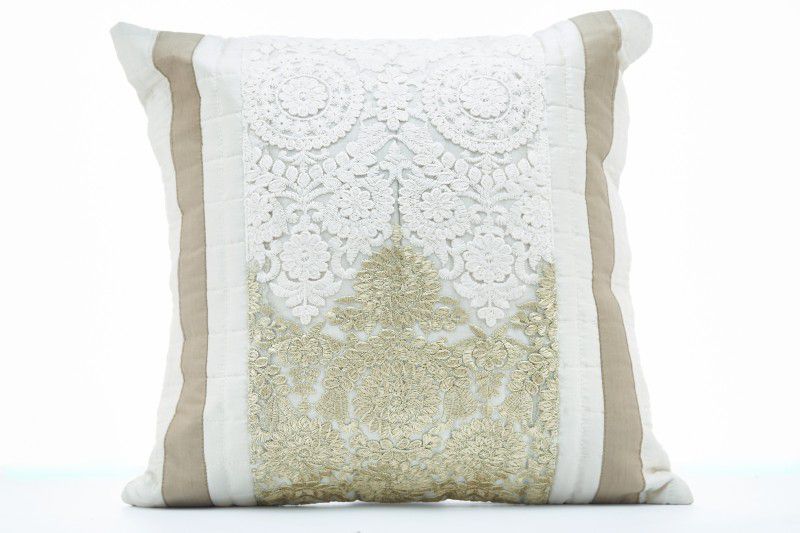 Soha Editions Embroidered Cushions Cover  (45.72 cm*45.72 cm, Multicolor)