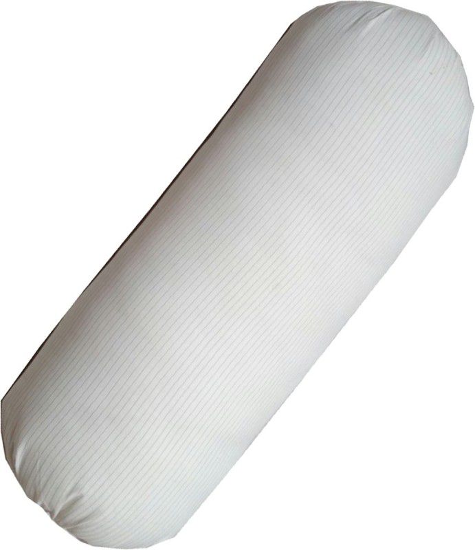 G S COLLECTIONS Foam Long Luxury Pillows, White Round Pillows Bolster Pack of 1  (White)