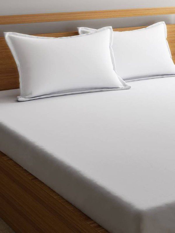 HOLYVEDDA Striped Pillows Cover  (Pack of 2, 64 cm*40 cm, White)