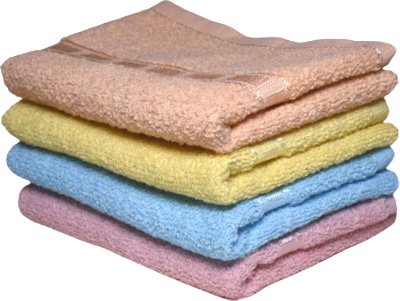 B S NATURAL Cotton 300 GSM Hand Towel Set  (Pack of 4)