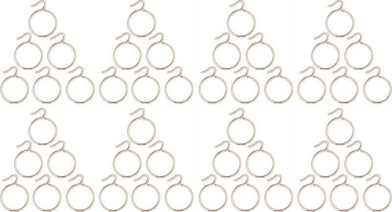Smart Shophar SHA8CR-SUPR-SL1.5-P48 (Pack Of 48) 1.5 Inches Supreme Curtain Ring, Hook  (Silver)