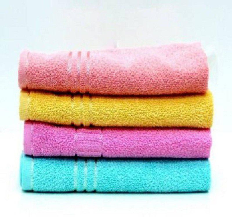 PVA Cotton 300 GSM Hand Towel  (Pack of 4)