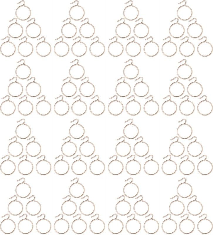 Smart Shophar SHA8CR-SUPR-SL1.5-P96 (Pack Of 96) 1.5 Inches Supreme Curtain Ring, Hook  (Silver)
