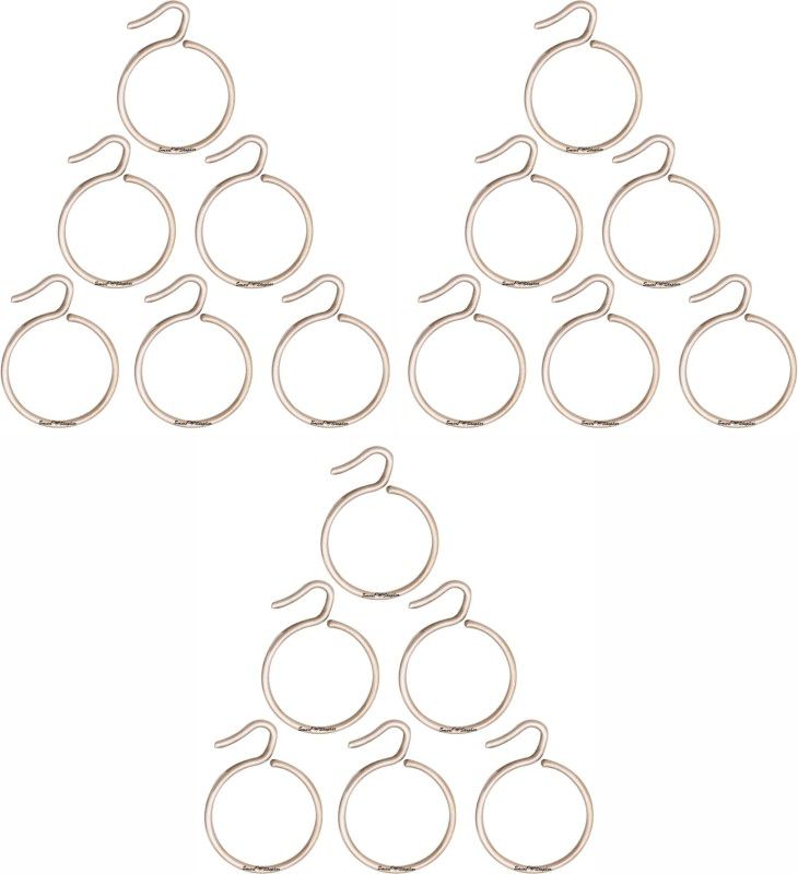Smart Shophar SHA8CR-SUPR-SL1.5-P18 (Pack Of 18) 1.5 Inches Supreme Curtain Ring, Hook  (Silver)
