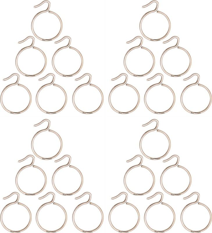 Smart Shophar SHA8CR-SUPR-SL1.5-P24 (Pack Of 24) 1.5 Inches Supreme Curtain Ring, Hook  (Silver)