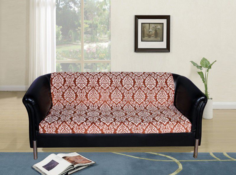 Linen Basics Flora Design Reversible Decorative Sofa Covers /Throw Cotton Batting  (140 cm x 160 cm)