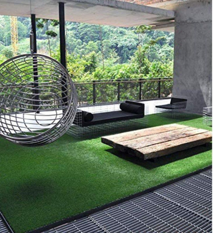 COMFY HOME High Density Artificial Grass Carpet ( 5 X 17 ) Feet Artificial Turf Sheet