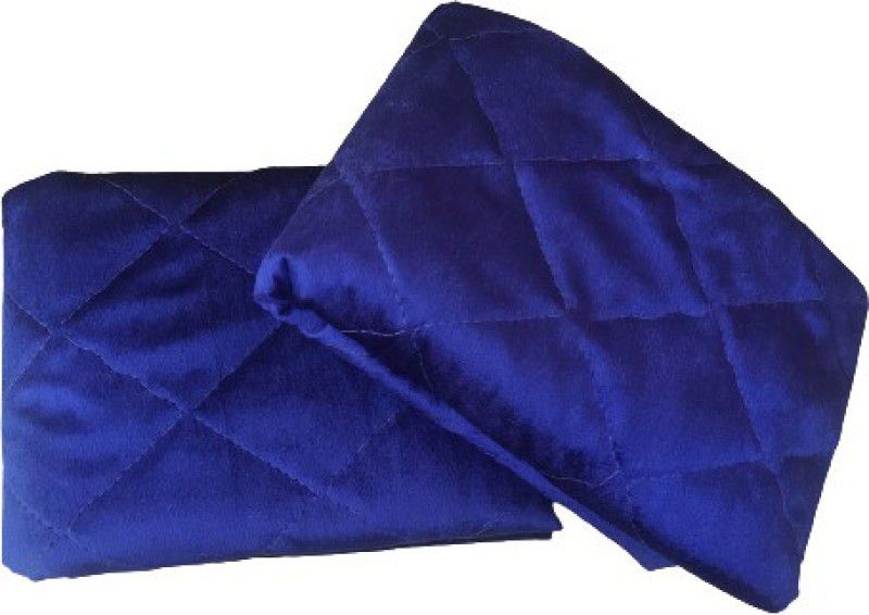 Next Go Self Design Pillows Cover  (Pack of 2, 43.18 cm*68.58 cm, Blue)