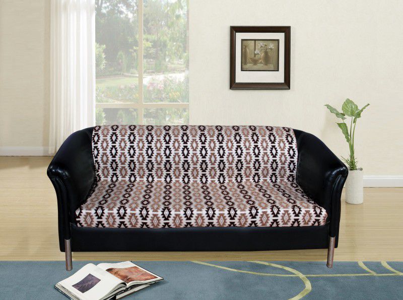 Linen Basics Diamond Design Reversible Decorative Sofa Covers /Throw Cotton Batting  (140 cm x 160 cm)