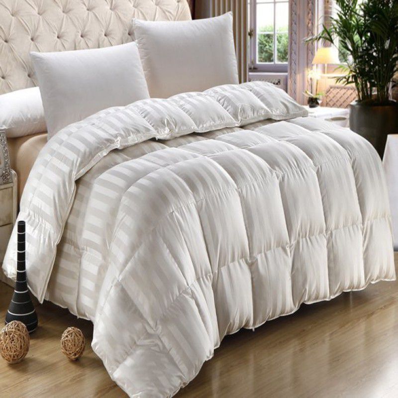 ME-Comforter-White Cotton, Wool Batting  (250 cm x 230 cm)