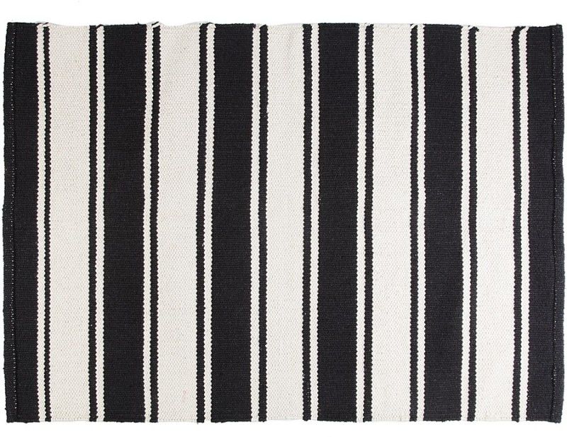 Blanc 9 Woven Striped Rug Indoor and Outdoor Rug Pad  (Retangle)