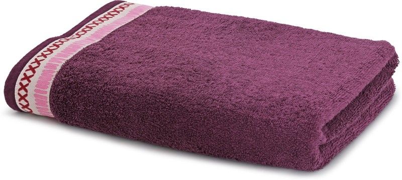 Maspar 1 Piece Cotton Bath Linen Set Free  (Purple, Pack of 1)