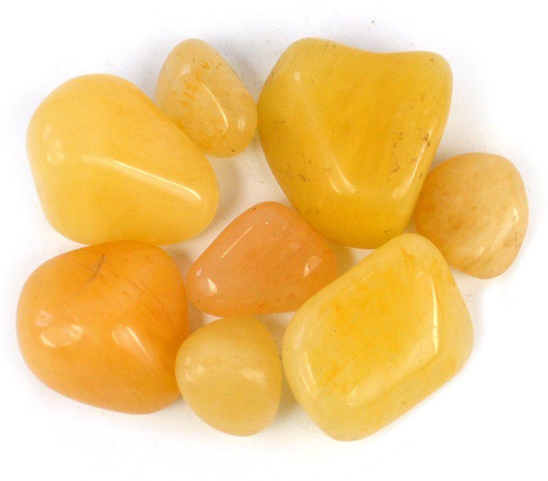 REIKI CRYSTAL PRODUCTS 100% Natural Golden QuartzCrystal Tumble Stone 50gm Polished Asymmetrical Crystal Stone  (Yellow 50 g)