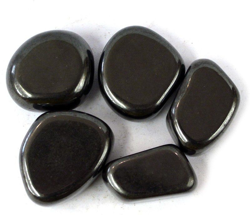 REIKI CRYSTAL PRODUCTS 100% Natural HematiteCrystal Tumble Stone 50gm Polished Asymmetrical Crystal Stone  (Black 50 g)