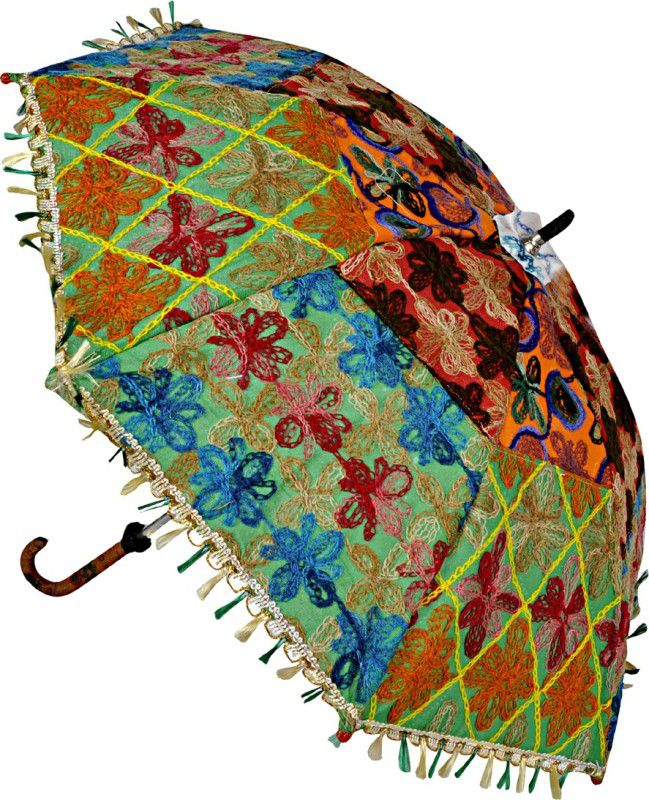 Lal Haveli Rajasthani Wedding Decoration Umbrella  (Multicolor)