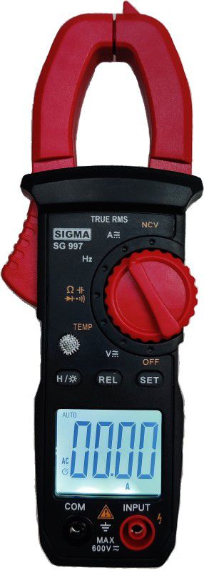 SIGMA 997 TRMS AC DC Clamp Meter Digital Multimeter  (6000 Counts)