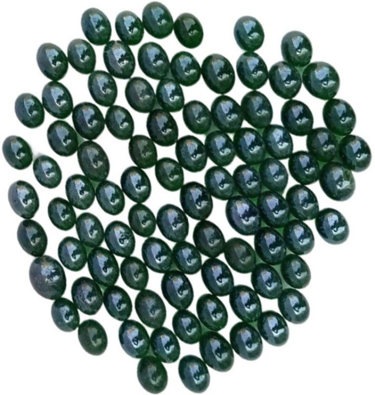 50 StonePebble Kanche Glass Ball Marble Ball Goli Pebble Ball Goti PlaneGreen 50Pcs Fire Glass Pebbles  (Green 50 Pieces)