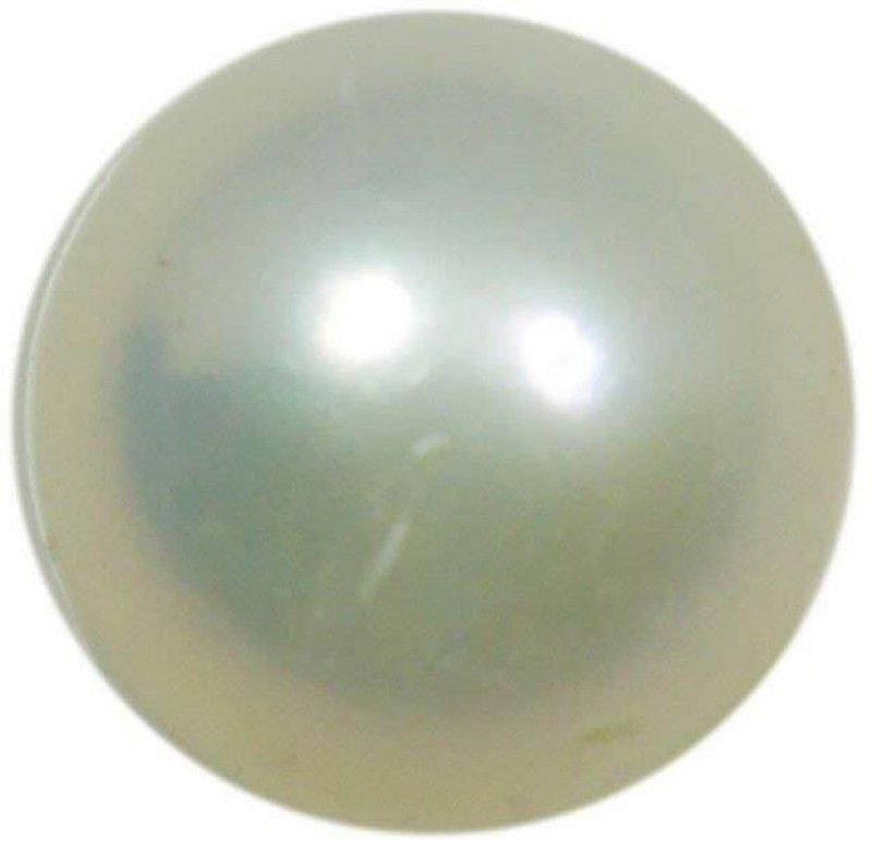 hoseki Natural Indu Ratna Moti Mukta Moon 4.7ct stone Regular Round Crystal Stone  (Multicolor 1 Pieces)