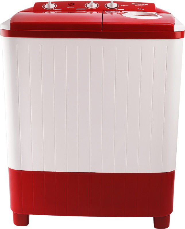 Panasonic 7 kg 5 star Semi Automatic Top Load Washing Machine Red, White  (NA-W70E5RRB)