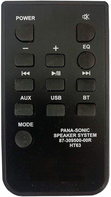 LipiWorld HT63 87-309500-00R Audio System Compatible Panasonic Remote Controller  (Black)