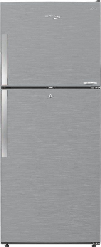 Voltas Beko 432 L Frost Free Double Door 2 Star Refrigerator  (Inox, RFF463IF)