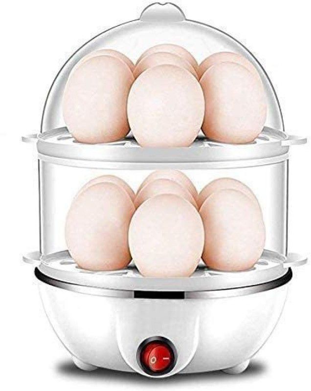 DEEJET Double Layer Egg Boiler and Steamer for Home | Boiled Anda Heater| 14 Egg Cooker Egg Cooker  (14 Eggs)