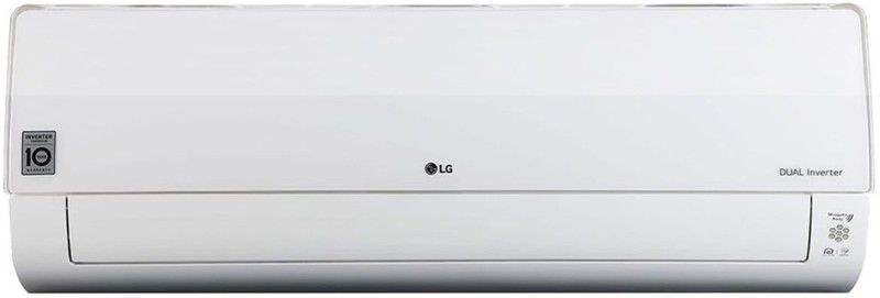 LG 1.5 Ton 5 Star Split Dual Inverter Smart AC with Wi-fi Connect - White  (KS-Q18ZWZD, Copper Condenser)