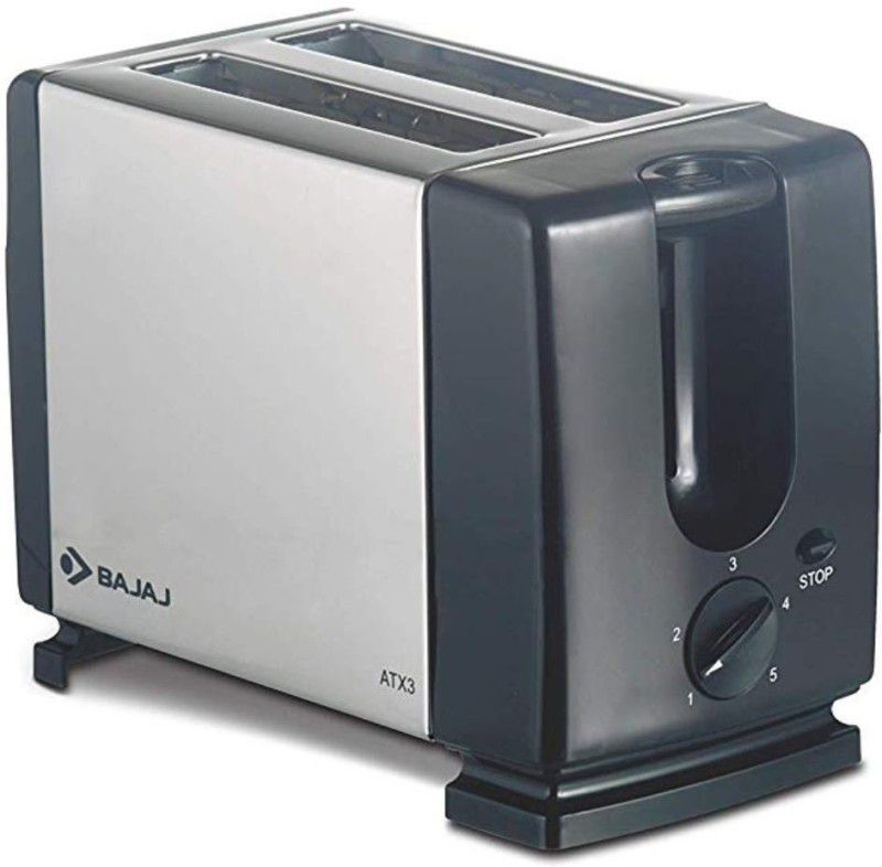 BAJAJ ATX 3 750-Watt Auto Pop-up Toaster 750 W Pop Up Toaster  (Black)