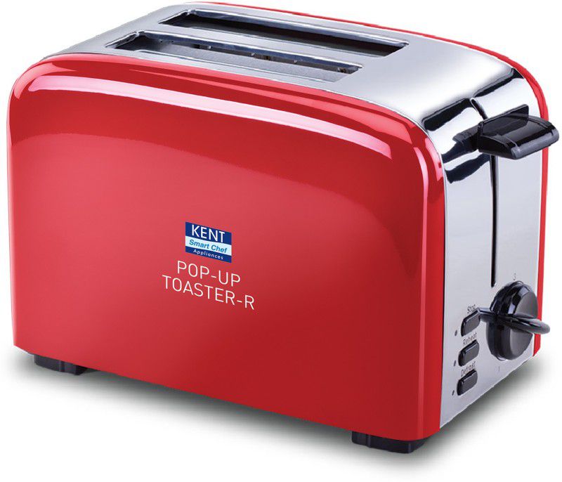 KENT 16030 850 W Pop Up Toaster  (Red)