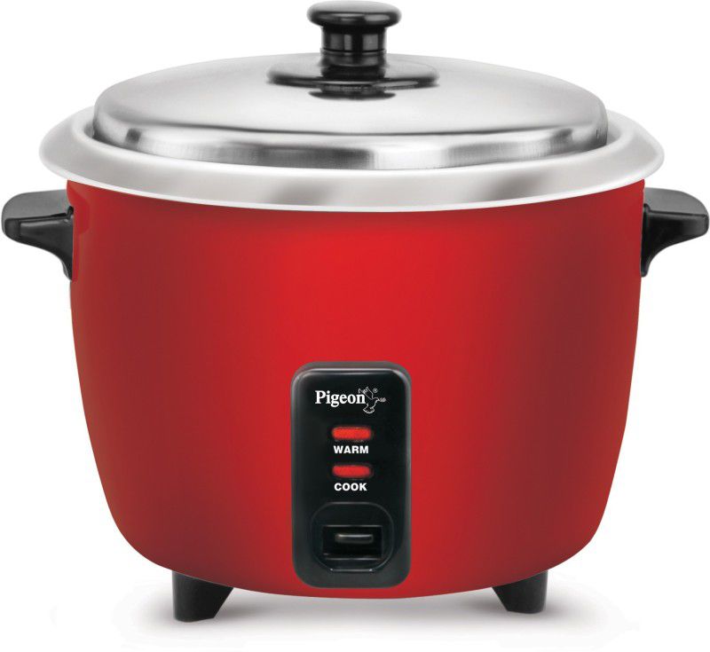 Pigeon joy .6l Electric Rice Cooker  (0.6 L, Red)