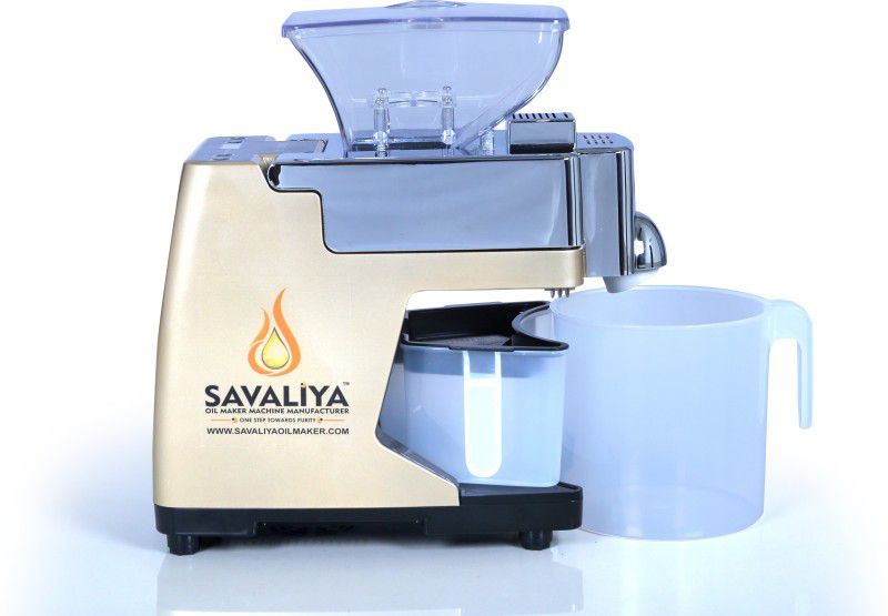Savaliya Industries Fully Automatic Oil Maker Machine SI-801 & Cold Press Oil Machine (Brown) 250 W Food Processor  (Blue)