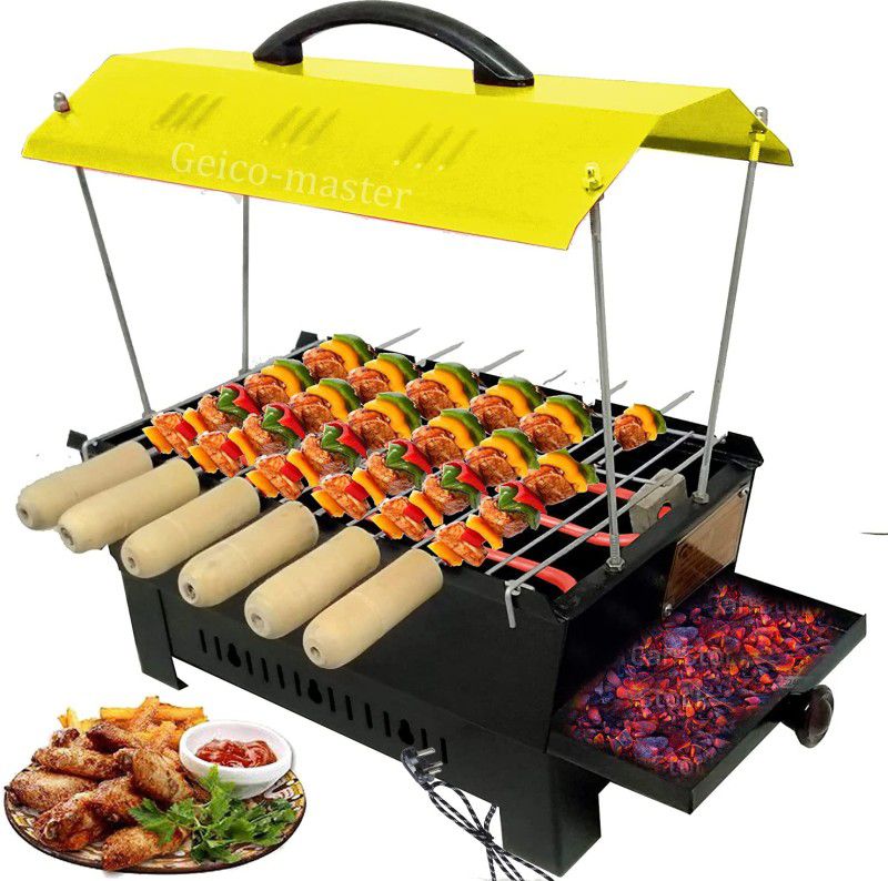 Geico master Electric & Non Electric Barbeque Grill Tandoori Maker For Home Use with Extra Accessories (multicolour) Electric Grill (Big) Electric Tandoor