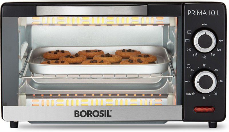 BOROSIL 10-Litre BOTG10LBS21 Oven Toaster Grill (OTG)  (SILVER)