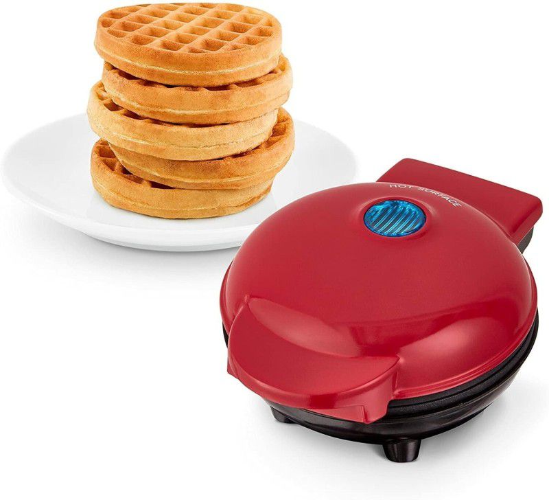 Andro Sales Mini Waffle Maker 4 Inch- 350 Watts: Stainless Steel Non-Stick Waffle Maker