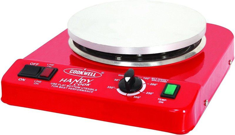 cookwell Handicook Induction Cooktop  (Red, Push Button)
