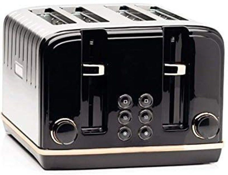 Haden Salcombe 4 Slice Toaster Black And Copper Win 815 W Pop Up Toaster  (Black)