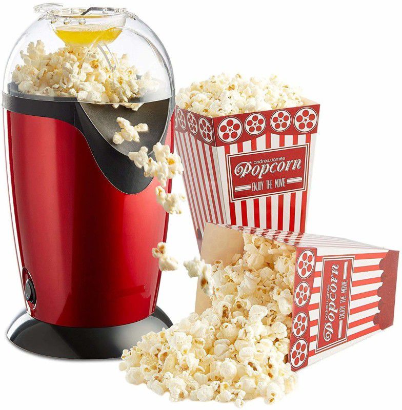 LINER BOUTIQUE Instant Popcorn Maker - Hot Air Oil Free Popcorn 1 L Popcorn Maker  (Red)