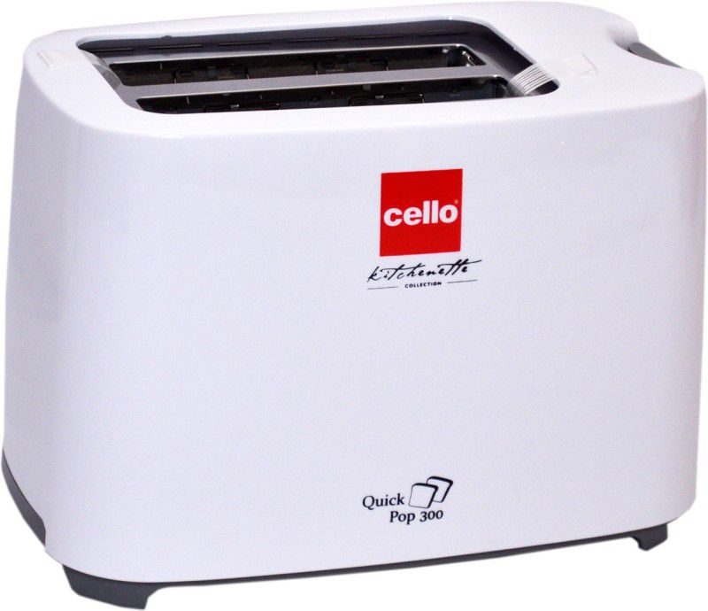 cello Quick Pop 300 700 W Pop Up Toaster  (White)