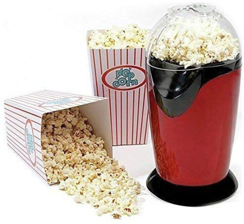 Rexmon Instant Popcorn Maker - Hot Air Oil Free Popcorn and Snack Maker 1200W 300 ml Popcorn Maker  (Red)