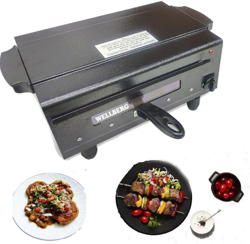 WELLBERG India's New Automatic Timer & Heat Controller With Regulator Electric Tandoor Pizza Maker  (Black)