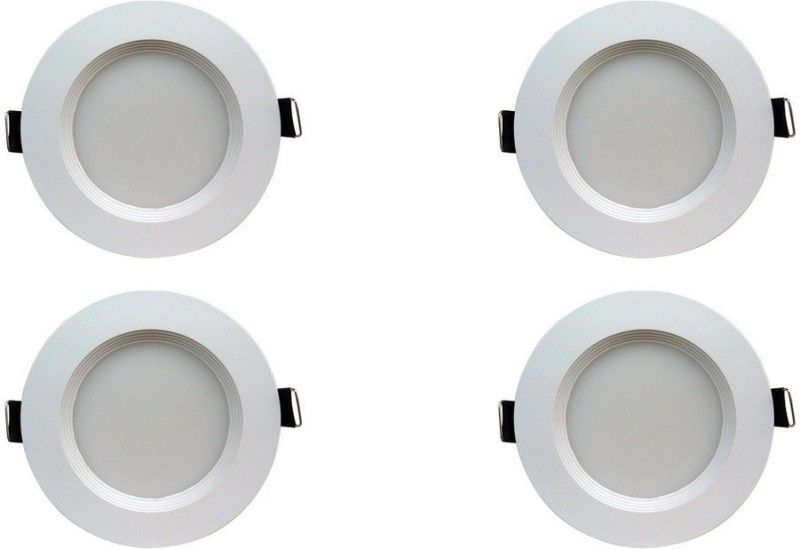 BENE 5w Round Ceiling Light , Color of LED Warm White (Yellow) (Pack of 4 Pcs) Recessed Ceiling Lamp  (Yellow)