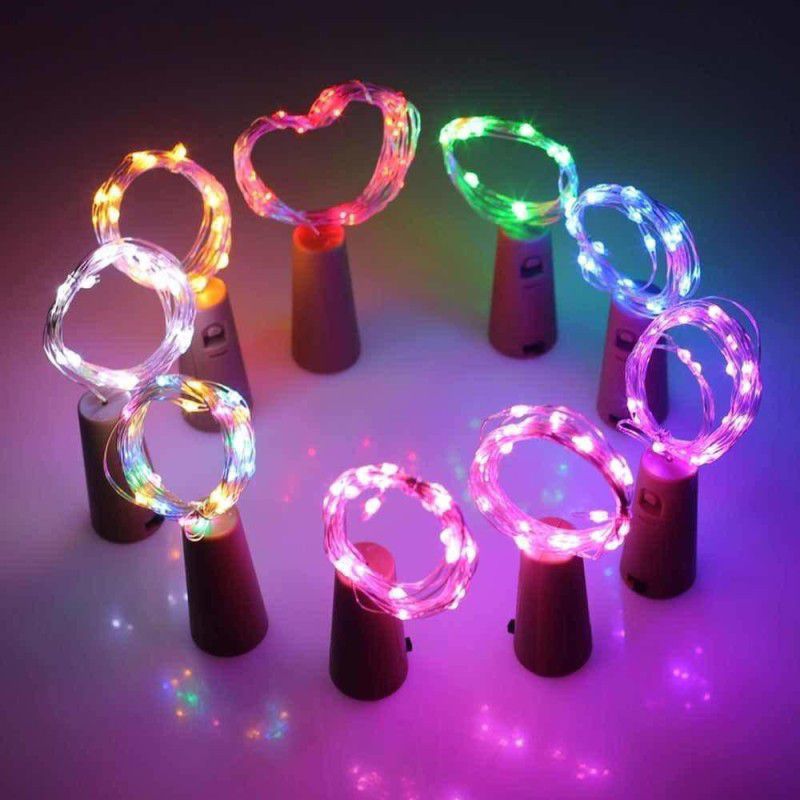 GLOWTRONIX 20 LEDs 2 m Multicolor Rice Lights  (Pack of 9)
