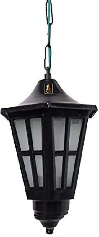 G & R SONS 60 Watts Outdoor Lighting/Exterior Hanging Pendant Light Lamp, Black, Round Gate Light Outdoor Lamp  (Black)