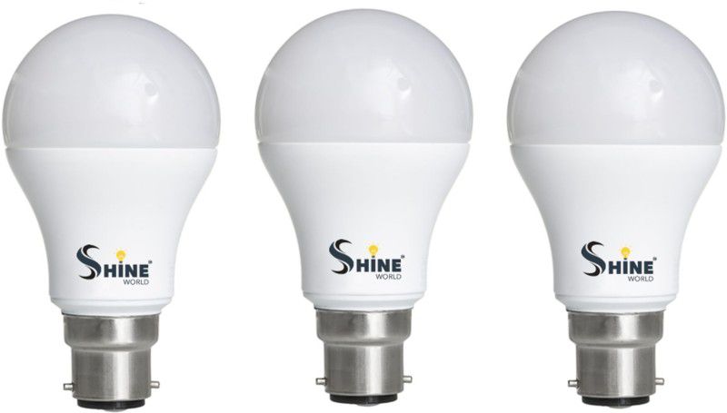 Shine World 15 W Standard B22 LED Bulb  (White, Pack of 3)