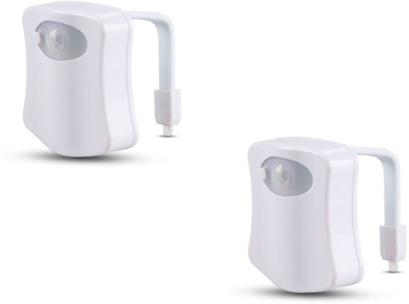 Benison India Shopping Motion activated sensor led washroom light for toilet seat-Pack of 2 Night Lamp  (8.4 cm, Multicolor)
