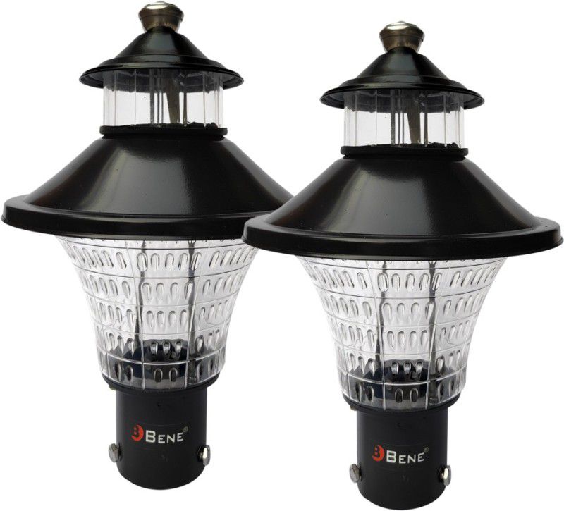 BENE Outdoor Lamp Buono (Black, 21 Cms, Pack of 2 Pcs) Gate Light Outdoor Lamp  (Black)