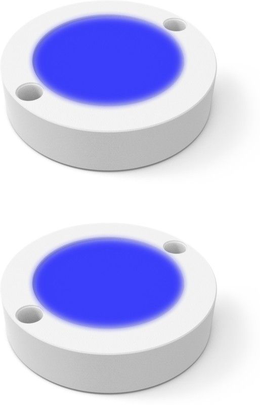 Fybros 3 Watt Blue Colour Zest Striker Surface LED Ceiling Light 3w Round (Pack of 2) Ceiling Light Ceiling Lamp  (White)