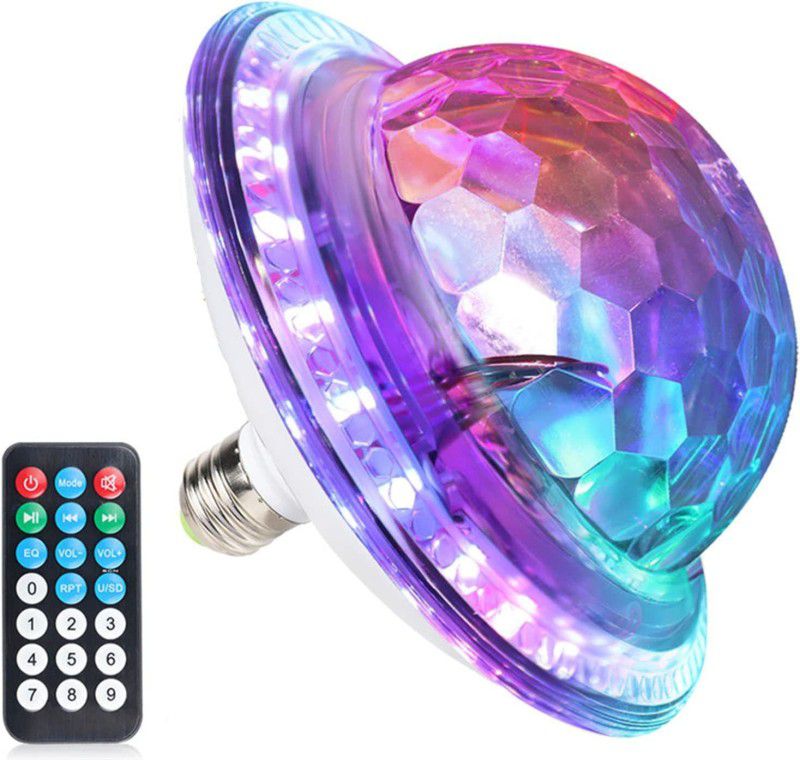 SPRING JUMP UFO Bluetooth Crystal Magic Ball LED Bulb Single Disco Ball  (Ball Diameter: 10 cm)